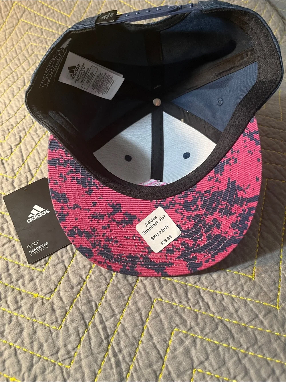 Adidas Camo Flatbrim Trucker Golf hat